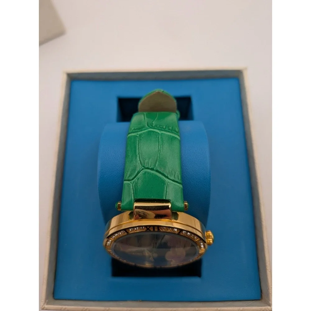 Bertha Chameleon Mother Of‎ Pearl Watch With Leather Band
